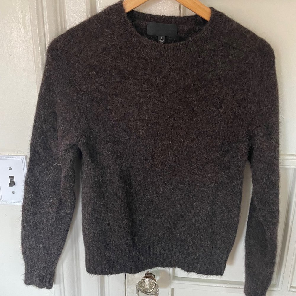 Nili Lotan Brown Crew Neck Sweater